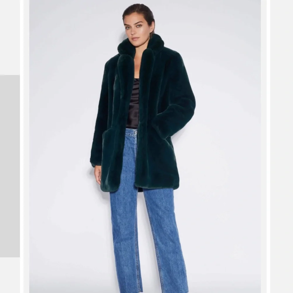 Apparis Sophie emerald green coat